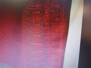 Vintage AboElela AB -Egypt  tapestry/tablecloth/throw burgundy